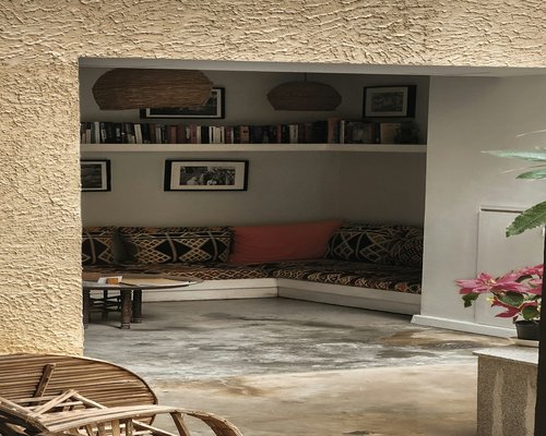 modern living room with wall mounted air conditioner in Egypt